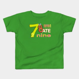 Kids Joke - Seven Ate Nine Kids T-Shirt